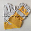 Gants de soudure courts, gants de sécurité, gants en cuir de palme de 10,5 pi, gants de travail en cuir renforcé renforcé, gants de conducteur Fabricant